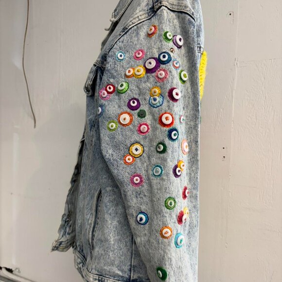 Decorated jean jacket - Picture 3 of 8